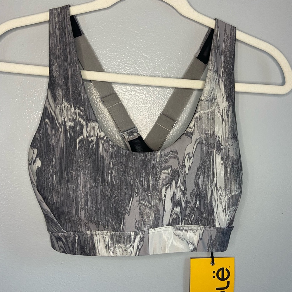 Lole Monochrome Patterned Sports Bra